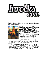 Les Inrockuptibles - 5 Ao&ucirc;t 2003
Article &eacute;galement paru sur le site de journalisme CategoryNet